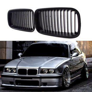 Решетки радиатора BMW E36 дорест матовые ноздри однореберные a2b-5b0 фото