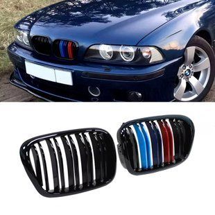 Решетки радиатора BMW E39 M performance триколор ноздри двухреберные  i5i-287 фото