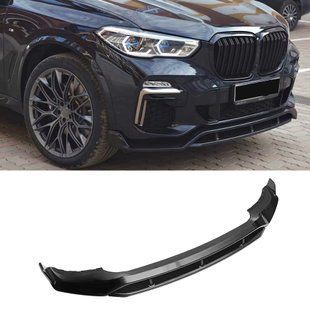Накладка переднього бамперу BMW G05 дорестайл чорний глянець c31-47c фото