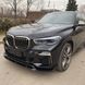 Накладка переднього бамперу BMW G05 дорестайл чорний глянець c31-47c фото 4