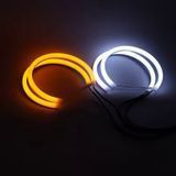 Ангельські оченята LED Cotton BMW E39 E36 E38 E46 білий-жовтий Angel Eyes 107-7a7 фото
