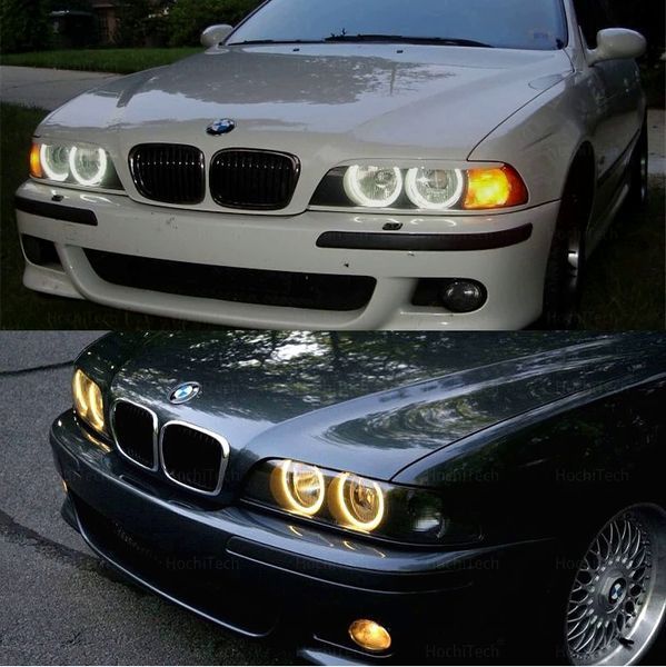 Ангельские глазки LED Cotton BMW E39 E36 E38 E46 белый-желтый Angel Eyes 107-7a7 фото