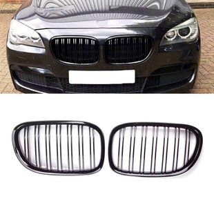 Решетки радиатора BMW F01 F02 F03 F04 M Performance глянец ноздри двухреберные a0b-322 фото