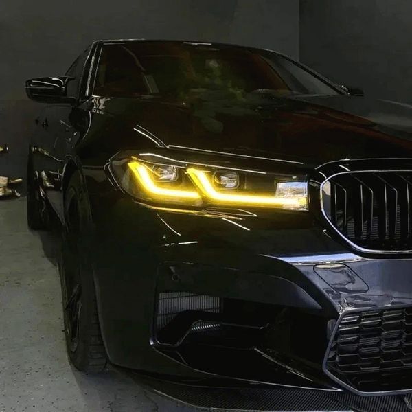 Желтые LED DRL чипы BMW G30 G31 рестайл 935-388 фото