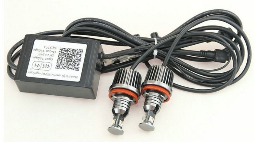Led marker (2шт) BMW H8 40W RGBW Bluetooth ангельские глазки 767-c0a фото