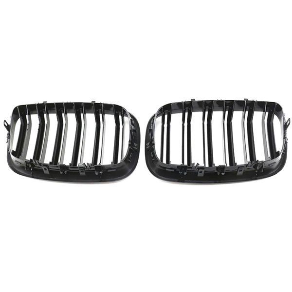Решітки радіатора BMW X5 E70 X6 E71 M Performance ніздрі глянцеві двореберні 575-8c4 фото
