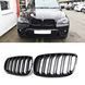 Решітки радіатора BMW X5 E70 X6 E71 M Performance ніздрі глянцеві двореберні 575-8c4 фото 1