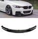 Накладка переднього бамперу BMW F30 F31 M Performance чорний глянець (спліттер) b23-86b фото 1