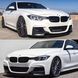 Накладка переднього бамперу BMW F30 F31 M Performance чорний глянець (спліттер) b23-86b фото 7