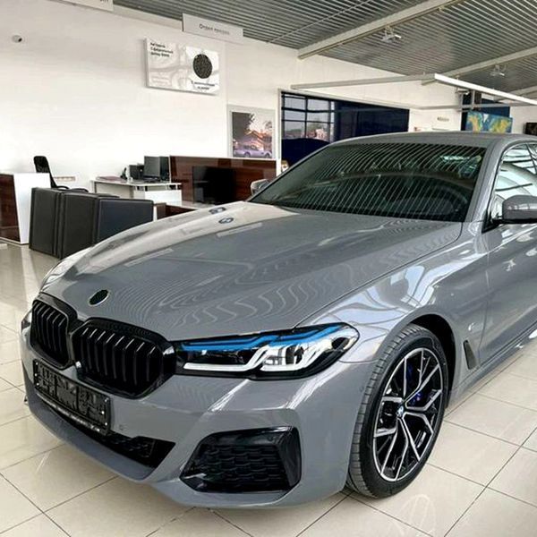 Решітка радіатора BMW G30 G31 G38 рестайл M Perfomance глянець ніздрі однореберні i57-514 фото