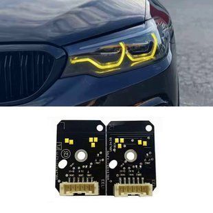 Жовті LED DRL BMW G30 G31 дорест Full Led 09b-41b фото