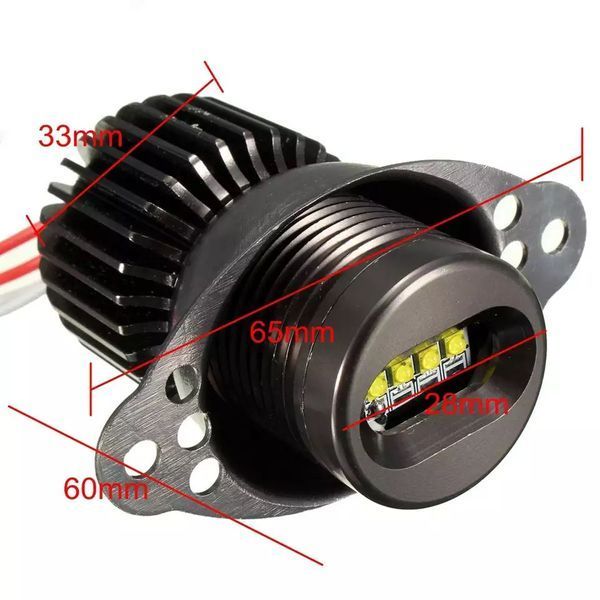 Led marker білий (2шт) BMW 20W E90 E91 Lci ангельські глазки 232-0b0 фото