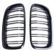 Решетки радиатора BMW F30 F31 F35 M Performance глянец ноздри двухреберные 7c6-87c фото 3