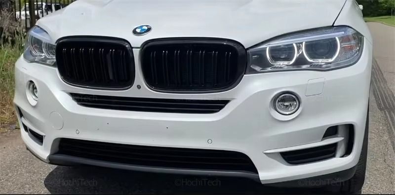 Решетки радиатора BMW X5 F15 X6 F16 глянец ноздри двухреберные a20-23c фото
