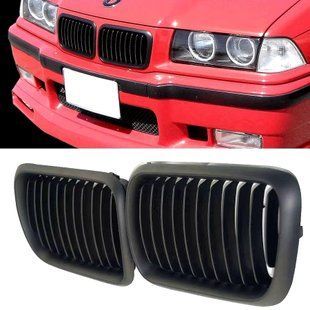 Решетки радиатора матовая BMW E36 рестайл ноздри однореберные 4ai-376 фото